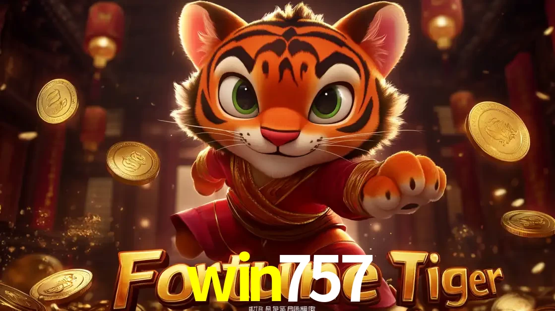 O carismático mascote do jogo de slot Fortune Tiger, um tigre fofo em pose de artes marciais, pronto para trazer sorte e multiplicadores de ganhos no cassino online win757.